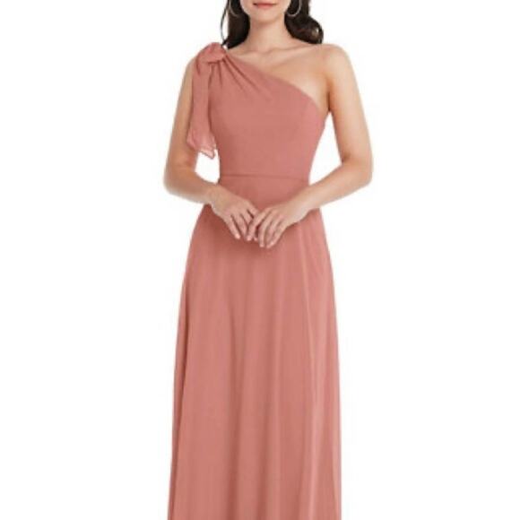 After Six One-Shoulder Evening Gown Size 18 - Picture 6 of 15